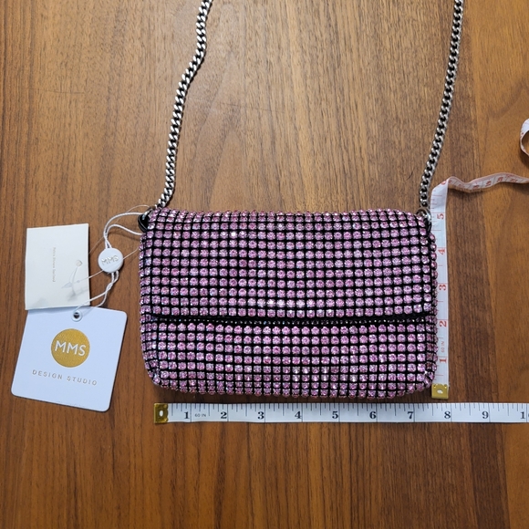 NWT Pink Rhinestone Bag by MMS Studio - Picture 2 of 11
